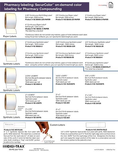 Pharmacy compounding labels brochure thumbnail image 512px