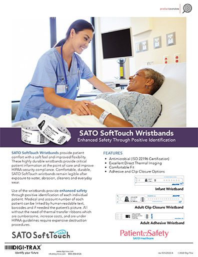 SATO SoftTouch wristband brochure thumbnail image 512px