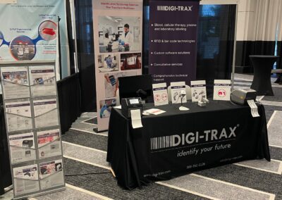 Digi-Trax booth at Cord Blood Connect 2022 in Miami Beach, FL