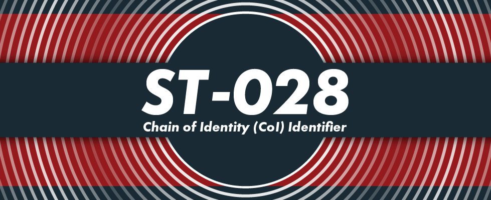 new ISBT 128 Standard for the Chain of Identity (CoI) Identifier (ST-028) graphic