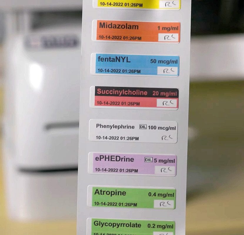 AIDA anesthesia label sample snapshot 800px
